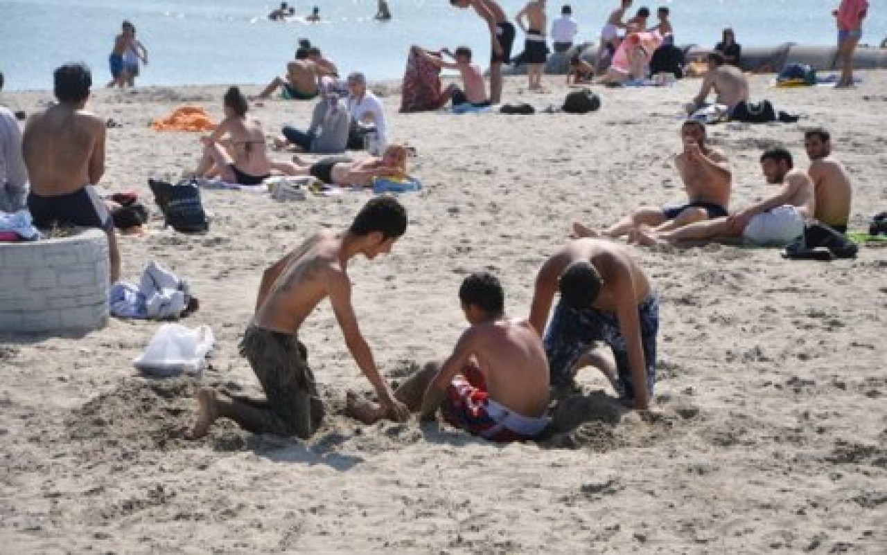 Büyükçekmeceliler sahile koşuyor