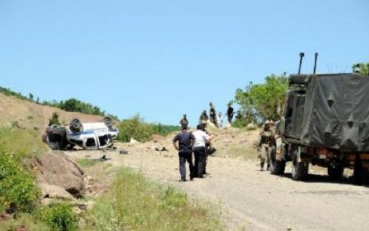 Tunceli'nin Nazımiye yolunda patlama