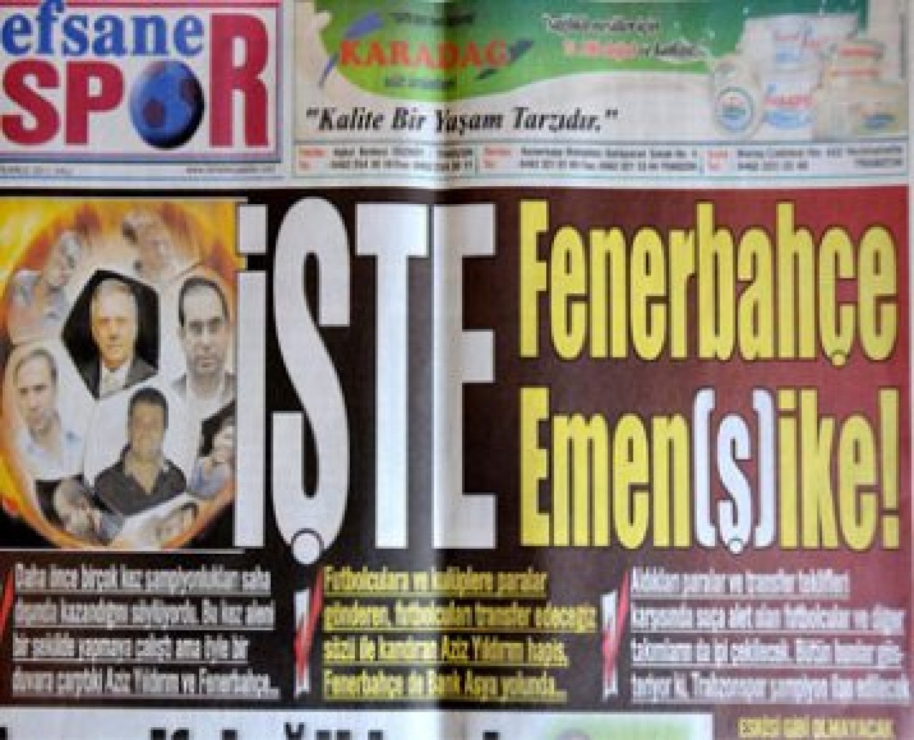 'İşte Fenerbahçe, işte Emen(ş)ike'