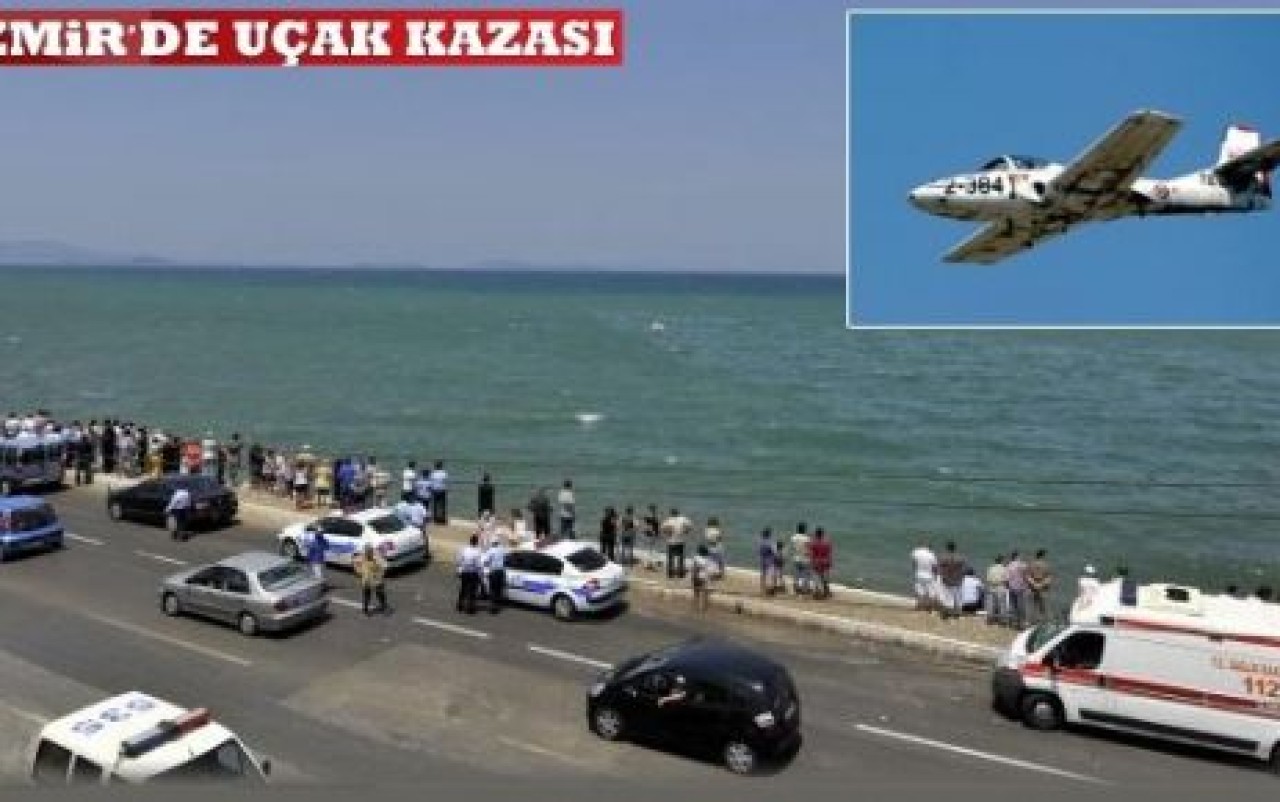 İzmir'de eğitim uçağı düştü