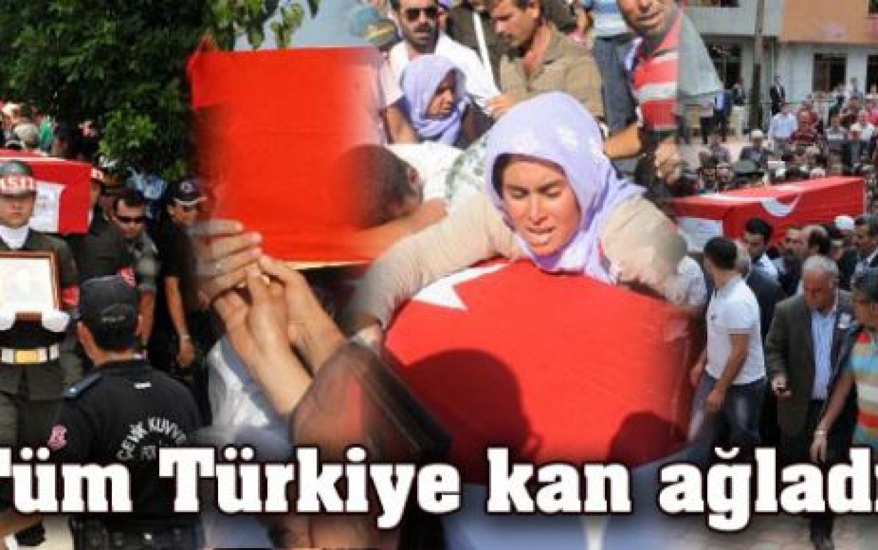 Tüm Türkiye kan ağlıyor...Şehitler son veda