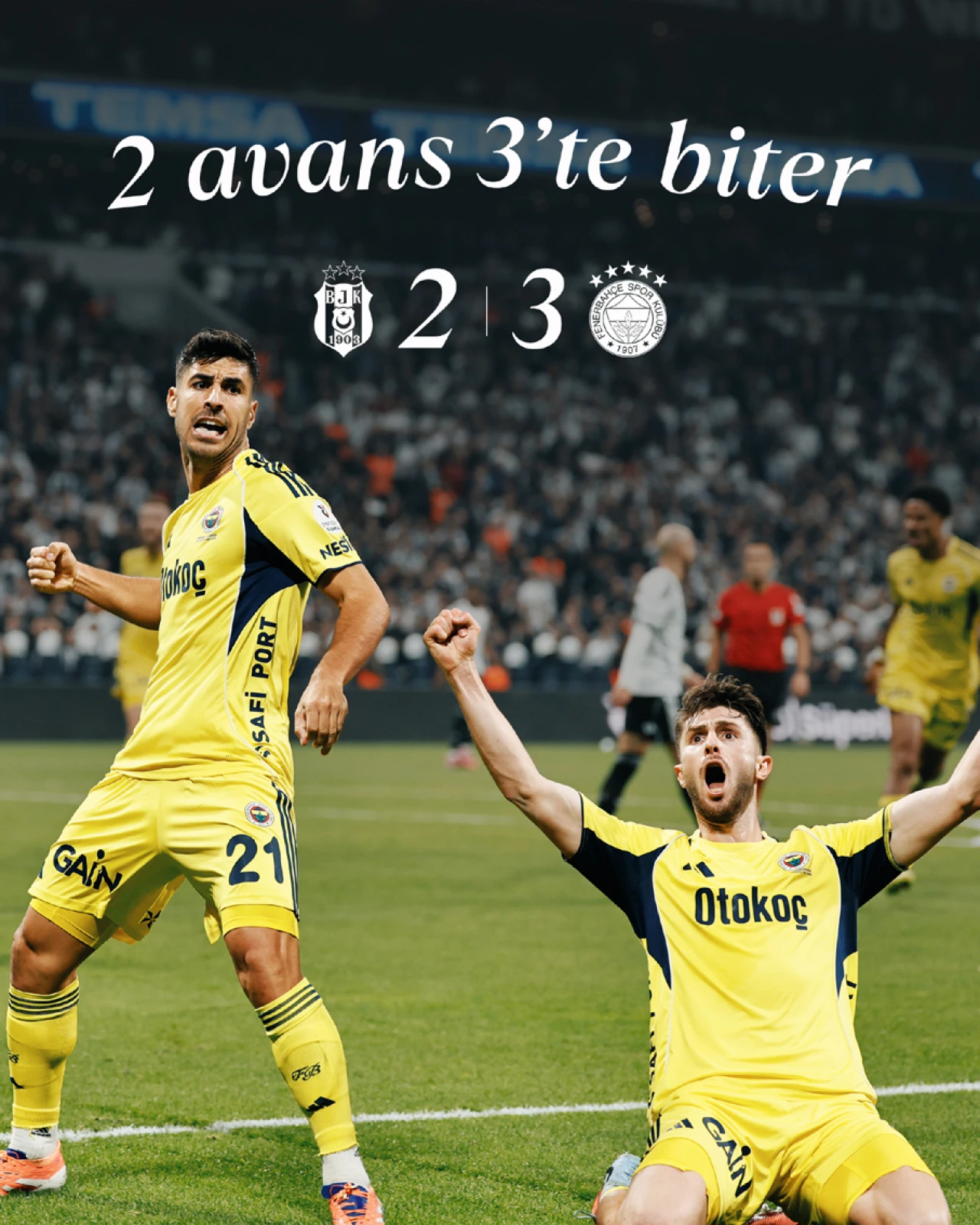 Fenerbahçe'den derbi sonrası Beşiktaş'a üst üste gönderme! '2 avans 3'te biter!'