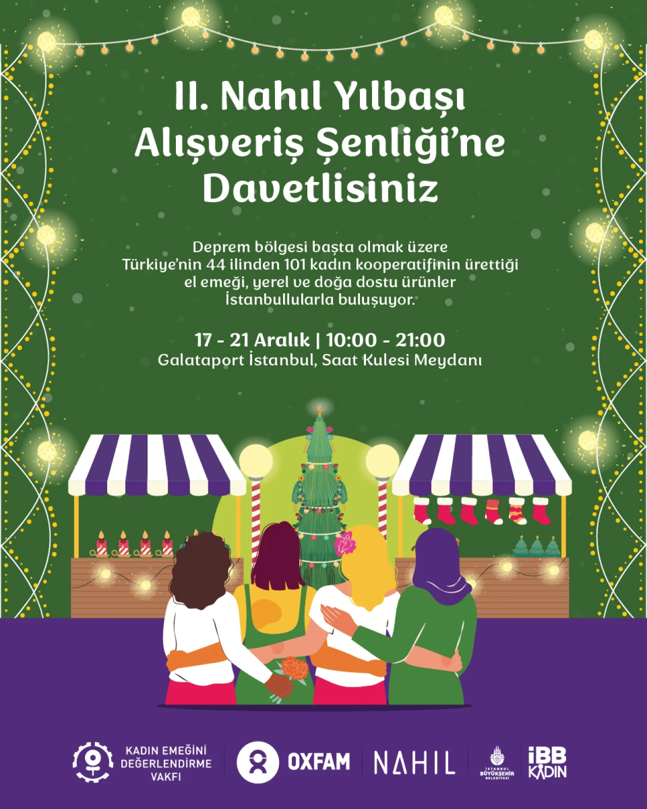 El Emeği ve Yöresel Ürünleri ile bu yıl da Nahıl Yılbaşı Alışveriş Şenliği’nde buluşuyor