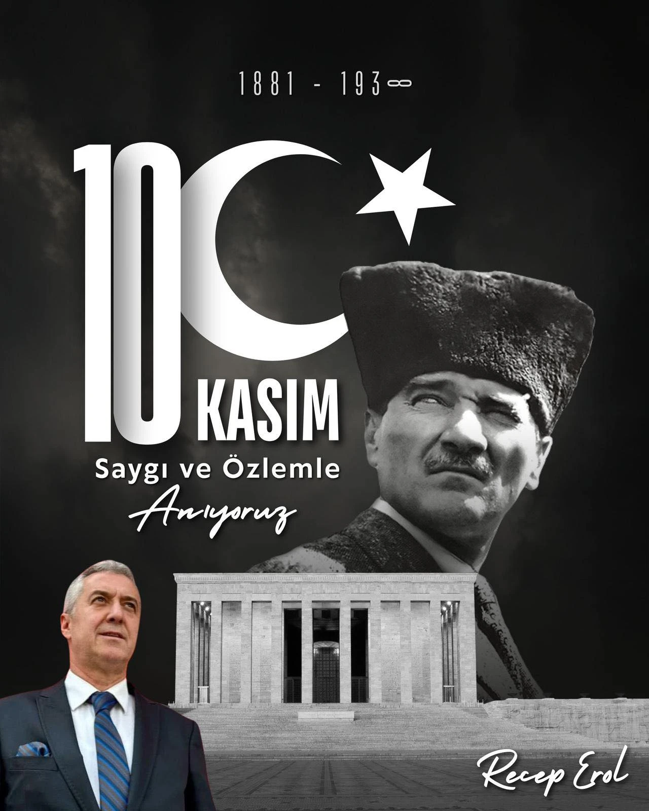Recep Erol'dan 10 Kasım mesajı...