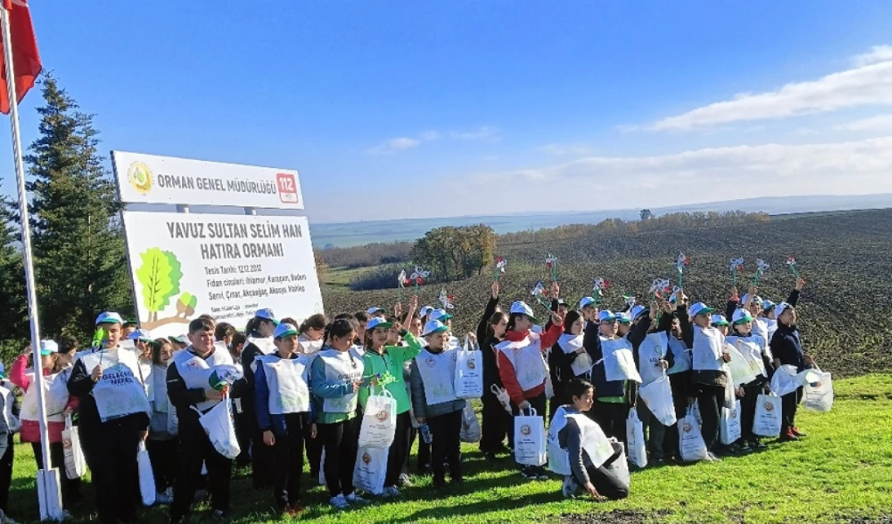 Tekirdağ’da çocuklara doğa bilinci aşılayan etkinlik.