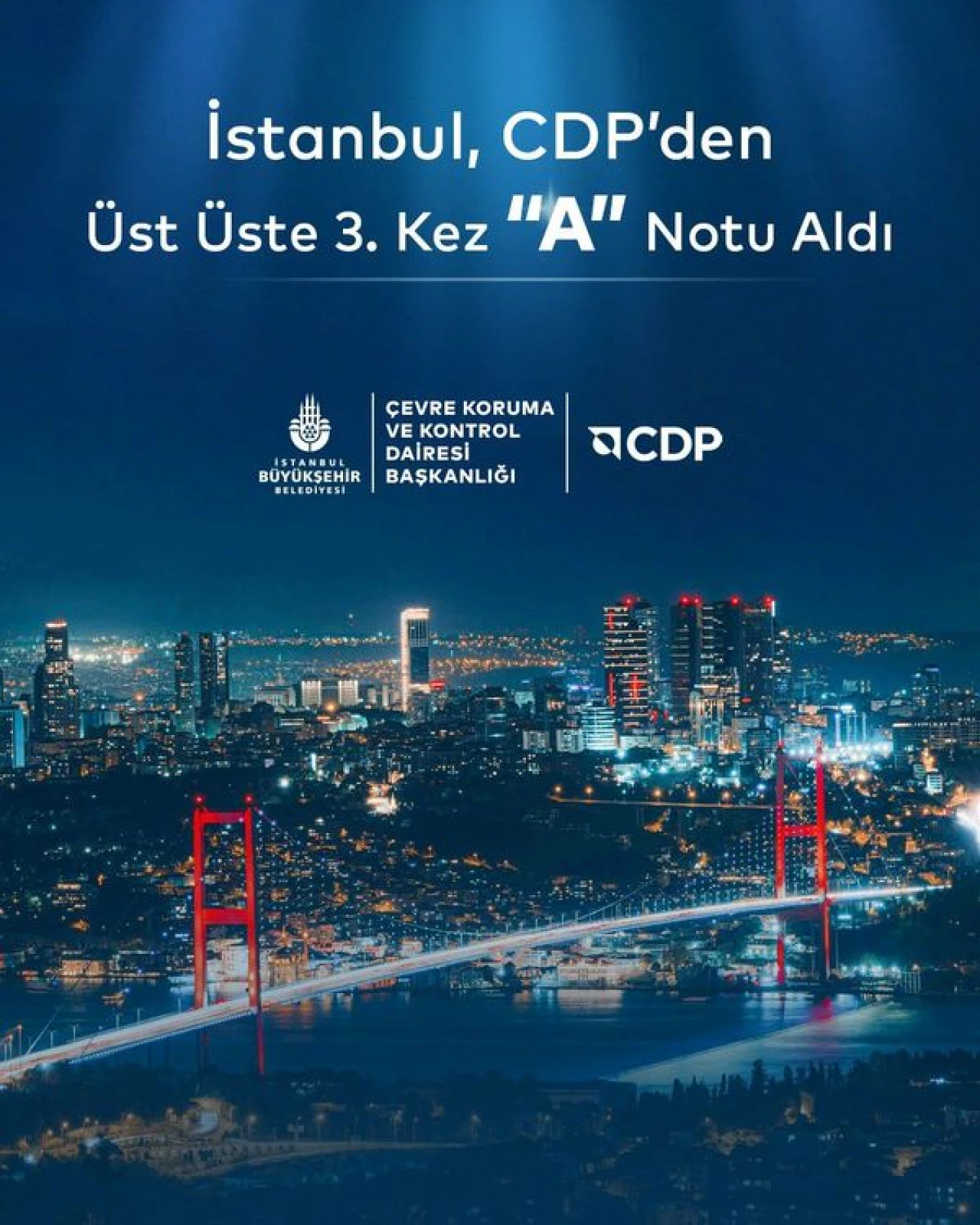 İBB ÜST ÜSTE ÜÇÜNCÜ KEZ CDP “A LİSTESİ”NDE