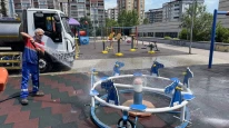 Kâğıthane’de parklara hijyen bakımı