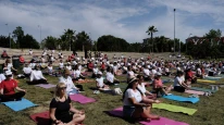 Büyükçekmece’de yoga günü