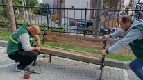 Silivri'de Park ve Kent Mobilyalarında Bakım Çalışmaları Devam Ediyor
