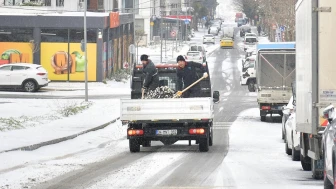 BEYLİKDÜZÜ BELEDİYESİ KAR YAĞIŞINA KARŞI SAHADA