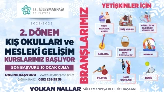 Süleymanpaşa Belediyesi Kış Okulları Kayıtları Başladı