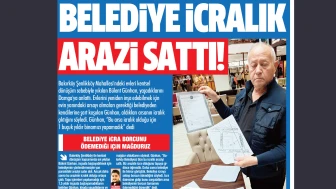 Belediye icralık arazi sattı!