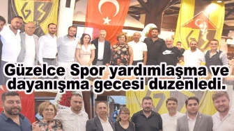 Güzelce Spor yardımlaşma ve dayanışma gecesi düzenledi