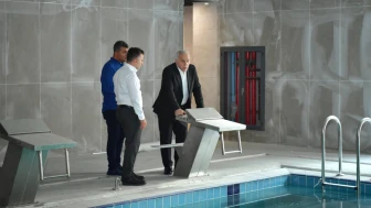 Başkan Turan, Yakında Açılacak Mimar Sinan Spor Kompleksi'ni İnceledi