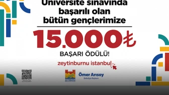 Zeytinburnu Belediyesi’nden Gençlere 15 Bin TL Başarı Ödülü