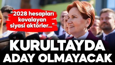 Meral Akşener'den flaş adaylık açıklaması
