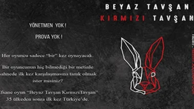 “Beyaz Tavşan Kırmızı Tavşan” sahnede