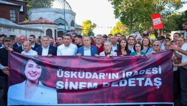 Üsküdar'da Sinem Dedetaş'a Destek Yürüyüşü