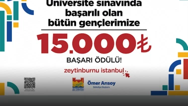 Zeytinburnu Belediyesi’nden Gençlere 15 Bin TL Başarı Ödülü