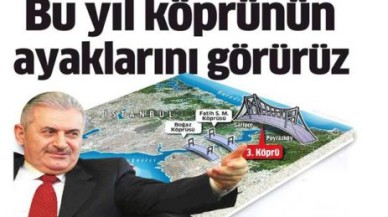 Bu yıl köprünün ayaklarını görürüz