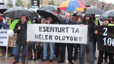 Esenyurt mağdurlarından düdüklü eylem