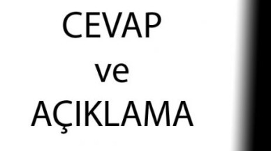 CEVAP VE AÇIKLAMA