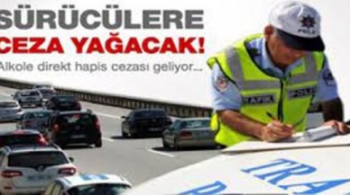 Alkollü yakalanan sürücülere kötü haber