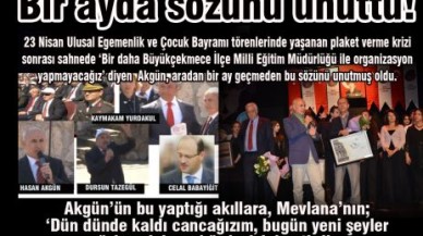 Bir ayda sözünü unuttu!