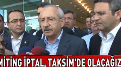CHP mitingi iptal edildi