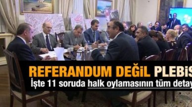 İşte 11 soruda 'plebisit':