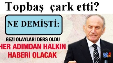 Kadir Topbaş  çark etti?