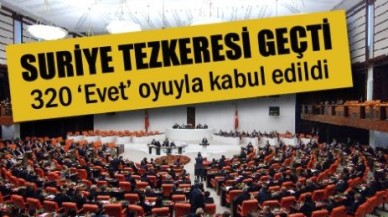 Suriye Tezkeresi Meclisten geçti