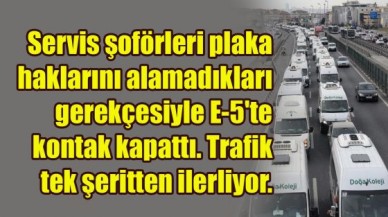 İstanbul'da E-5 kilit