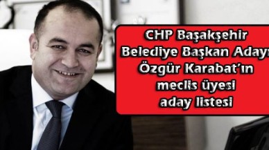 CHP Başakşehir meclis listesi…