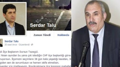 Talu da Tazegül'ü istifaya çağırdı!