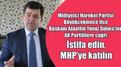 İstifa edin, MHP’ye katılın!