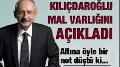 İşte Kılıçdaroğlu'nun mal varlığı!