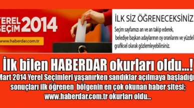 İlk bilen HABERDAR okurları oldu…!