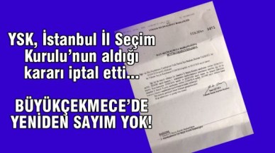 YSK yeniden sayımları iptal etti...