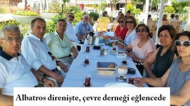 Albatros direnişte, çevre derneği eğlencede