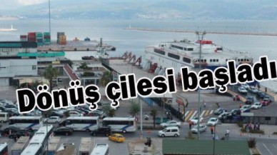Tatilcilerin dönüş çilesi başladı