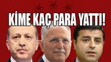 İşte adaylara yapılan bağış miktarları