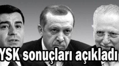 YSK seçimlerin geçici sonuçlarını açıkladı