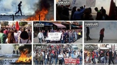 Kobani ateşi Türkiye'yi sardı: 9 ölü, çok sayıda yaralı