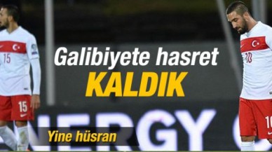 Türkiye Letonya deplasmanında berabere kaldı