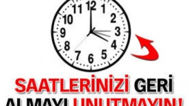 Saatler geri alınacak
