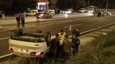 Yakıtı biten araç kazaya sebep oldu