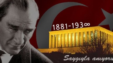 Atatürk törenlerle anılıyor