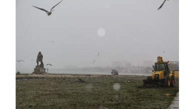 Büyükçekmece'de yosun seferberliği