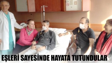 EŞLERİ SAYESİNDE HAYATA TUTUNDULAR